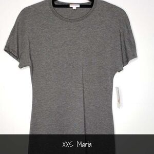 LuLaRoe Maria Maxi Dress XXS Solid Gray NEW